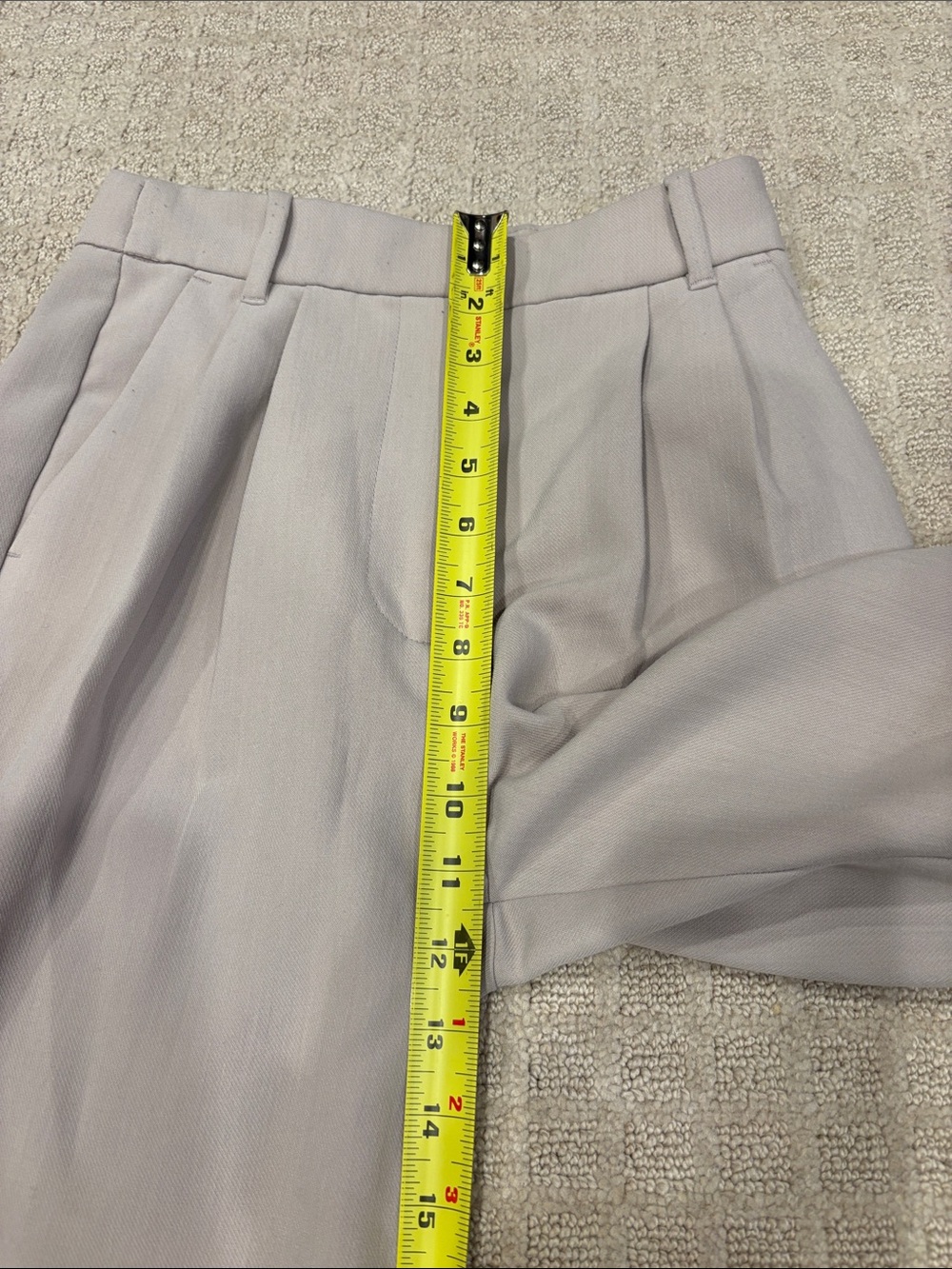 Abercrombie & Fitch Sloane Tailored Wide Leg Pant Light Taupe Curve Love 24/00 R - Picture 8 of 10